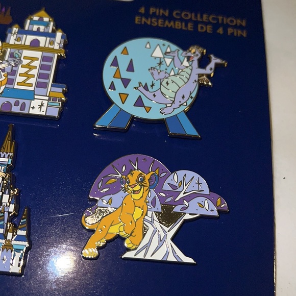 4pcs Pin Set Walt Disney World 50th Anniversary - Picture 3 of 5